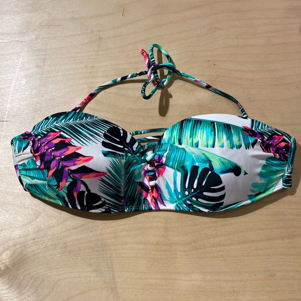 NOBO Tropical Print Bikini Top size Large (11-13) (AL) - Picture 5 of 15